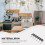 Black iron dish cloth holder with hook for kitchen cabinet 5