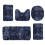 Nhthy Bath Rug Set 5 Piece Velvet & Memory Foam 2