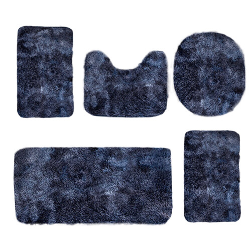 Nhthy Bath Rug Set 5 Piece Velvet & Memory Foam 1