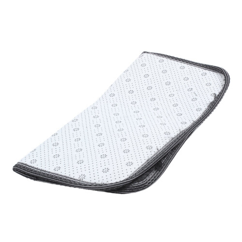Black Plush Home Rug 40 x 40 cm 1