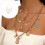 Collier superposé de Style vacances à la plage avec pendentif en 2