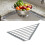 Triangle Dish Drying Rack Corner Dish Drainer For-Black 4