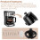 Koffiefilterbrouwmand Veerbelaste stopkits Hittebestendig 6