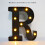 8PCS Plastic LED Lighted Alphabets Letter Number For 2026-White 7