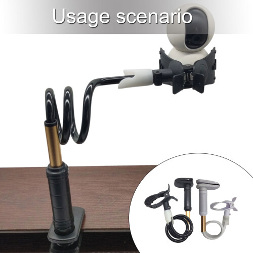 Durability Aluminum Camera Support Mount Stand 360Swivel-Black 2