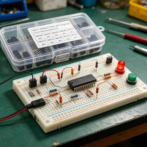 Kit de circuits intégrés DIP 74HC avec assortiment de puces DIP 1