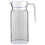 VISALY acrylic pitcher 0.8L transparent beverage jug with 2