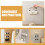 Porte-lunettes mural en forme de chat, ABS, lot de 1 5