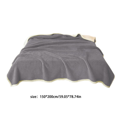 Microfiber Fleece Blanket 200x150cm Grey 1