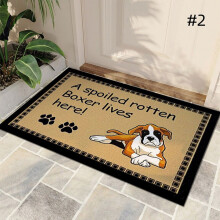 Dog-themed bathroom carpet anti-slip absorbent 1 pcs