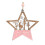Pink Wooden Christmas Pendant Decor 1
