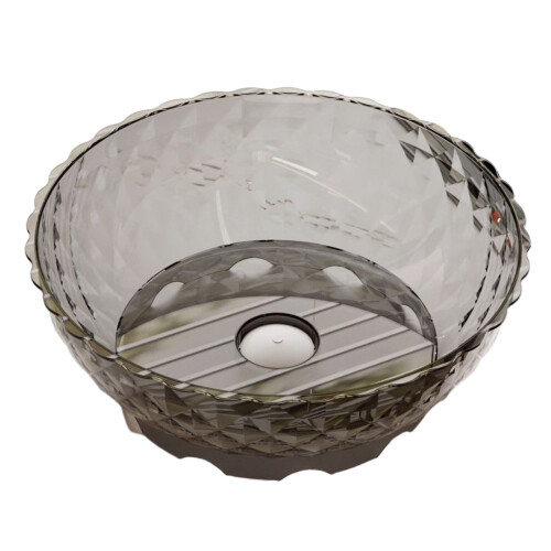 PET Fruit Washing Bowl with Drain Spout 1