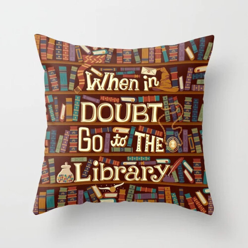 JINESXIAO library series pillow case soft 1 pc 2