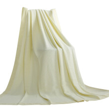 Breathable Polyester Blanket 180 x 200 cm Yellow
