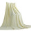 Breathable Polyester Blanket 180 x 200 cm Yellow 1