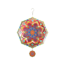 Mandala Wiatrak Metalowy3D Obrotowa Dekoracja Zewnętrzna
