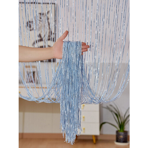 Zhuge String Curtain 39 x 79 Inch Polyester Doorway Divider 2