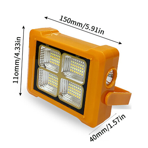 Lampada solare portatile USB Kayannuo Arancione 2
