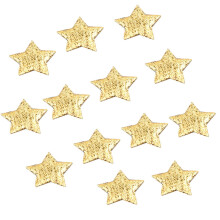 Gold & Silver Star Cloth Confetti 2 cm 100 pcs
