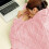 Wool Shawl Blanket Fleece Throw 100x70 cm 5