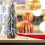 Christmas Tree Mini Decoration with Snow Effect Green 5