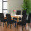 POWKOL Dining Chair Covers Black Stretch Slipcovers 4 Pack 2