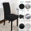 POWKOL Dining Chair Covers Black Stretch Slipcovers 4 Pack 3