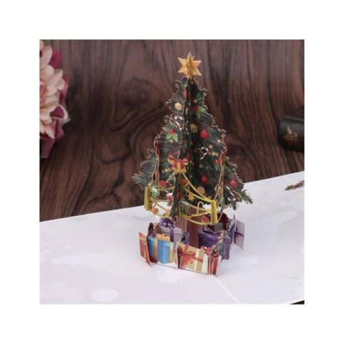 Κάρτες Happy Holidays από λευκό χαρτόνι, σετ 3D εφέ, 1 τεμ. 1