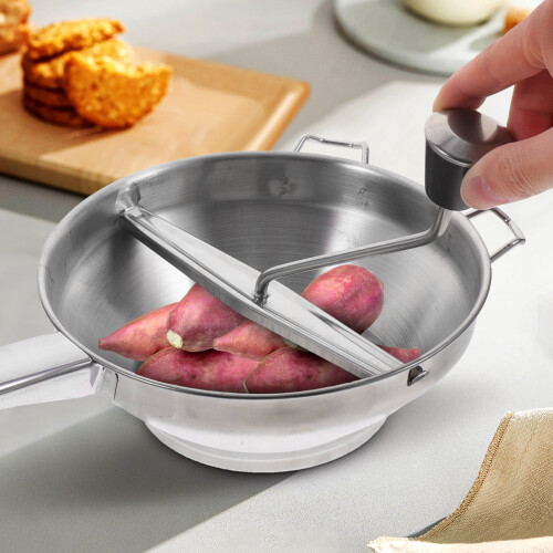 Stainless Steel Potato Presser 1 pc Silver 1