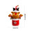 Caixa de presente de Natal com boneco de neve e orelhas de coelho (1 unidade) 3