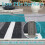 Covor modern geometric lavabil, 2x8ft 3