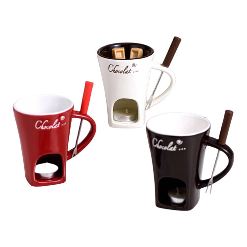 Ceramic chocolate fondue mug 1 piece 1