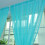Solid Color Wedding Curtain Rose Red 100x201 cm 5