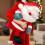 Peluche Père Noël rouge (1 pièce) 4