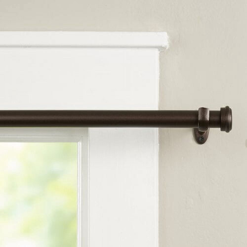 Decopolitan 7/8 in Adjustable Curtain Rod Set 1