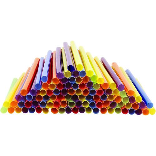 Plastic drinking straws extra wide 100 pcs 1
