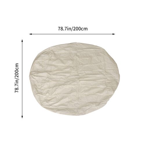 Round Hot Tub Cover Waterproof 1 Piece 2