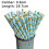 Gold-Printed Disposable Paper Straws – 100 Pack 3