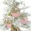 Pink Wooden Christmas Pendant Decor 3