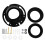 Toilet Seal Ring Black ABS 1 Set 4