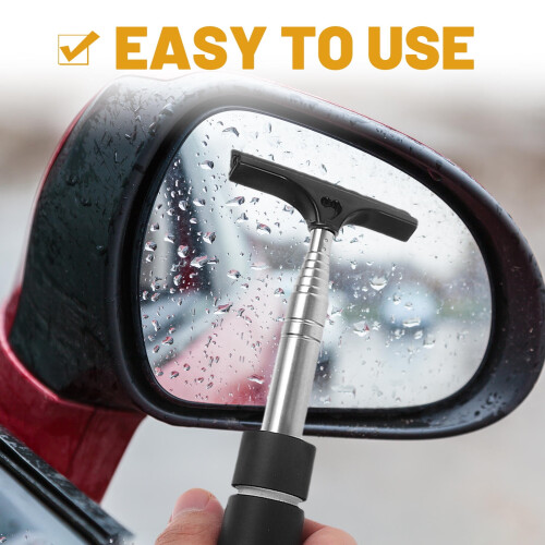 Retractable Side Mirror Wiper for Cars 1