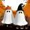 Halloween ghost incense burner resin pumpkin witch hat 2