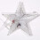 LED Star Tree Topper 22cm Clear Acrylic 4