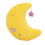 Coussin en peluche jaune floquée 50x50cm 5