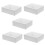 Caixas de presente de papel branco com janela transparente (5 unidades) 4