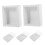 Caixas de presente de papel branco com janela transparente (5 unidades) 5