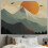 Zsályazöld Boho Nap Gobelin 60x50 cm 2