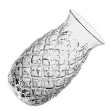 Verre à cocktail en cristal transparent avec motif en relief