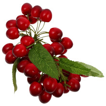 Artificial Cherry Decoration Red Foam 20x12x5cm