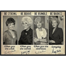 Golden Girls Metall-Wandschild im Retro-Vintage-Stil, 20 x 30 cm